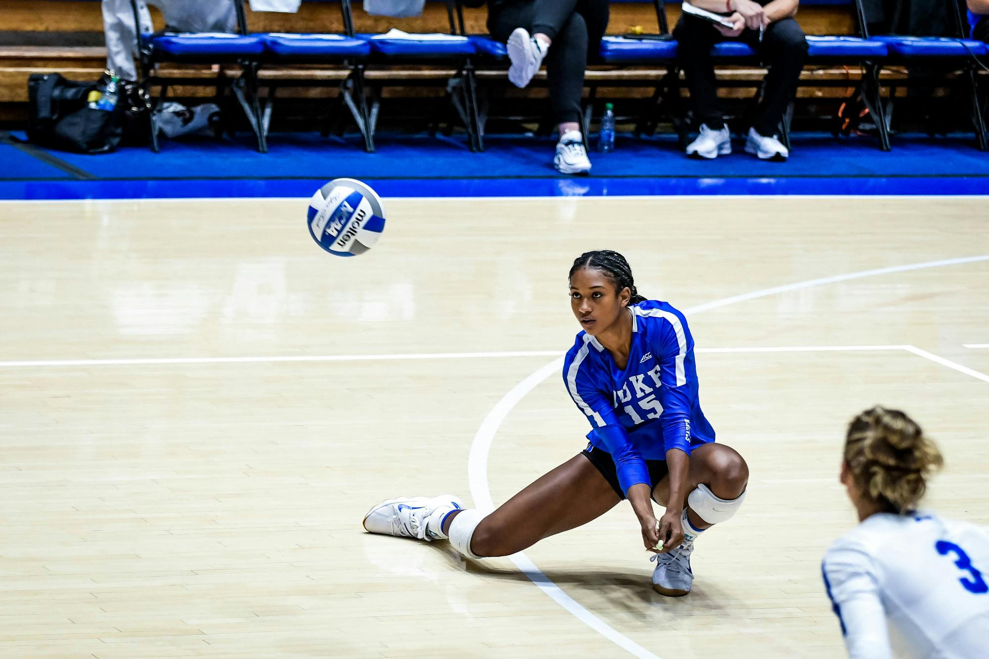 College volleyball player takes from pic